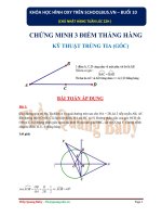 CHỨNG MINH 3 ĐIỂM THẲNG HÀNG - THẦY QUANG BABY - TIẾT 5