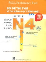Bộ đề thi thử kỳ thi năng lực tiếng nhật n4 