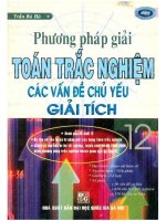 Phương pháp giải toán trắc nghiệm các vấn đề chủ yếu giải tích (NXB Đại học quốc gia 2010) Trần Bá Hà, 352 trang