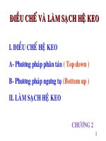 chương 2: điều chế hợp chất keo