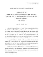 CHÍNH SÁCH CẠNH TRANH TRONG TPP - TÁC ĐỘNG ĐẾN “NỘI LUẬT HOÁ” VÀ HOẠT ĐỘNG CẠNH TRANH Ở VIỆT NAM
