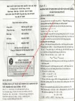 Phương pháp và kỹ thuật giải nhanh các bai tập hóa học