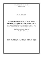 LQT-Đặng Hữu Sơn-Quy định của pháp luật quốc tế và pháp luật Việt Nam về phương thức nhờ thu trong thanh toán quốc tế (1)
