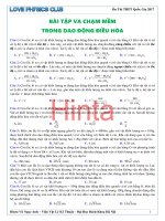 Bài tập va chạm mềm trong dao động điều hòa   club 