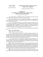 THÔNG TƯ QUY ĐỊNH VỀ QUYẾT TOÁN DỰ ÁN HOÀN THÀNH  THUỘC NGUỒN VỐN NHÀ NƯỚC