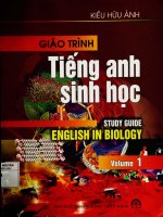 Giáo trình tiếng anh sinh học (tập 1) phần 1 