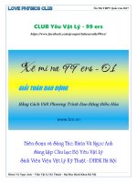 Giải toán dao động bằng cách viết phương trình dao động điều hòa   99 ers 