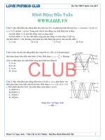 Khởi động đầu tuần 