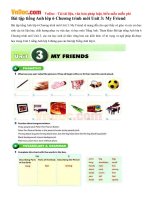 Bài tập tiếng Anh lớp 6 Chương trình mới Unit 3: My Friends