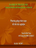 các kiểu trắc nghiệm test trong giáo dục