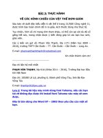 Bai 3 Thuc hanh ve cac hinh chieu cua vat the dongian  Ban dung cho Word 97  2003