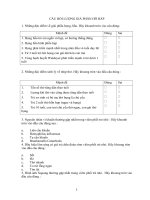 Trắc nghiệm nhi khoa YDS