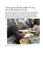 Du lịch nhật bản tham quan bảo tàng ghibli như lạc vào thế giới anime kì diệu 