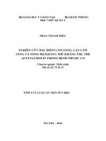 Nghiên cứu đặc điểm lâm sàng, cận lâm sàng và nồng độ kháng thể kháng thụ thể acetylcholin trong bệnh nhược cơ  (TT)
