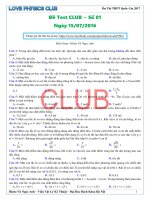 Test CLUB   lần 1   năm 2016 