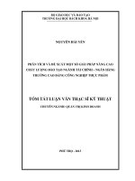 PHÂN TÍCH VÀ ĐỀ XUẤT MỘT SỐ GIẢI PHÁP NÂNG CAO CHẤT LƯỢNG ĐÀO TẠO NGÀNH TÀI CHÍNH – NGÂN HÀNG TRƯỜNG CAO ĐẲNG CÔNG NGHIỆP THỰC PHẨM