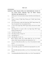 Hoàn thiện công tác thẩm định dự án đầu tư tại Ngân hàng Thương mại cổ phần Ngoại thương chi nhánh Hà Tây