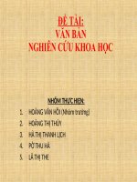 Slide bài giảng 10 điểm môn Nghiên cứu khoa học