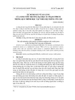 Tự đánh giá về lo lắng của sinh viên trường đại học sư phạm TPHCM trong quá trình học tập theo hệ thống tín chỉ 