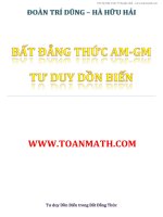 [toanmath.com] - Tư duy dồn biến trong bất đẳng thức - Đoàn Trí Dũng vs Hà Hữu Hải