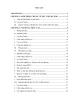 Báo cáo thực tập quản lý thư viện tại THƯ VIỆN hà nội