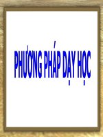 Bài giảng tổng quan về giáo dục và giáo dục nghề nghiệp phần 2 phương pháp dạy học 