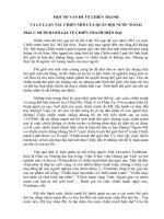 MỘT số vấn đề về CHIẾN TRANH và lý LUẬN tác CHIẾN mới ở nước NGOÀI