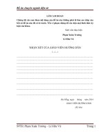 ĐỒ ÁN CHUYÊN NGÀNH ĐIỆN TỬ  HỆ THỐNG CẢNH BÁO TRỘM