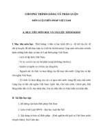 BÀI GIẢNG VÀ THẢO LUẬN MÔN LUẬT HIẾN PHÁP VIỆT NAM