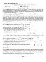 Đề thi (đề xuất) trại hè hùng vương lần thứ XII năm 2016 môn vật lý 10 trường chuyên bắc cạn 