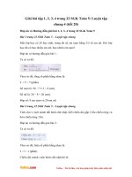 Giải bài tập trang 22 SGK Toán 5: Luyện tập chung 4