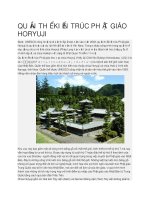 Du lịch nhật bản QUẦN THỂ KIẾN TRÚC PHẬT GIÁO HORYUJI 