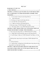 Thực trạng công tác tuyển dụng nhân lực tại UBND thành phố tam điệp, tỉnh ninh bình