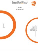 tiếng Tây Ban cho người mới bắt đầu