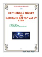 Hệ thống lý thuyết và các dạng bài tập vật lý luyện thi đại học