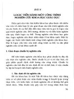 Phương pháp nghiên cứu khoa học giáo dục phần 2 