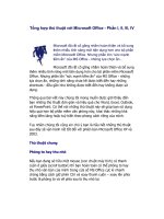 thủ thuật với microsoft office