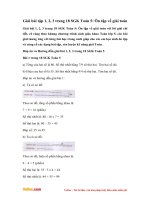 Giải bài tập trang 18 SGK Toán 5: Ôn tập về giải toán