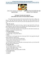 Kế hoạch tổ chức hội thi nấu ăn chào mừng ngày 8