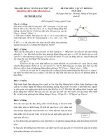 Đề thi (đề xuất) trại hè hùng vương lần thứ XII năm 2016 môn vật lý 10 trường chuyên sơn LA 