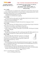 Đề thi học kì 1 môn Vật lý lớp 10 trường THPT Yên Lạc 2, Vĩnh Phúc năm học 2014 - 2015