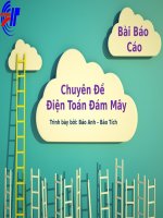 Chuyên Đề : Điện Toán Đám Mây