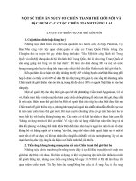 TÀI LIỆU THAM KHẢO  MỘT số TIỀM ẩn NGUY cơ CHIẾN TRANH THẾ GIỚI mới và đặc điểm các cuộc chiến tranh trong tương lai
