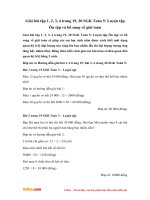 Giải bài tập trang 19, 20 SGK Toán 5: Luyện tập Ôn tập và bổ sung về giải toán