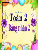 Bài giảng Toán 2 bài Bảng nhân 2 