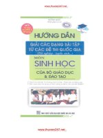 Hướng dẫn giải các dạng bài tập từ các đề thi quốc gia môn sinh học