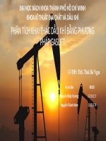 BÁO CÁO PHÂN TÍCH KHAI THÁC DẦU KHÍ BẰNG PHƯƠNG PHÁP GASLIFT