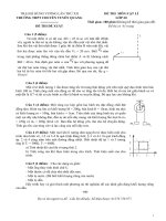 Đề thi (đề xuất) trại hè hùng vương lần thứ XII năm 2016 môn vật lý 10 trường chuyên TUYÊN QUANG 