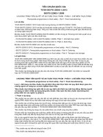 CHƯƠNG TRÌNH TIÊN QUYẾT VỀ AN TOÀN THỰC PHẨM  PHẦN 1: CHẾ BIẾN THỰC PHẨM Prerequisite programmes on food safety  Part 1: Food manufacturing