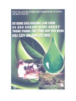 Sử dụng dầu khoáng trong làm vườn và trong phòng trừ sâu bệnh hại nông nghiệp (cây ăn quả có múi)